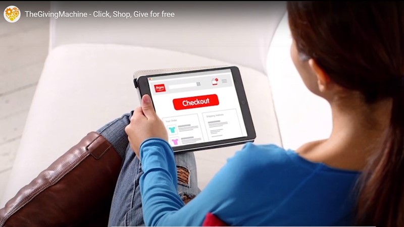 Shopping Online via TheGivingMachine's Shop&Give